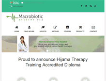 Tablet Screenshot of macrobioticacademy.us